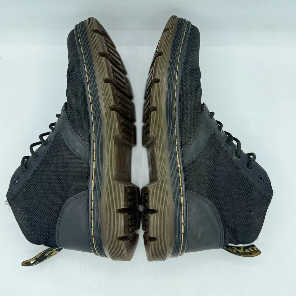 Dr Martens Bonny Black Nylon Canvas Chukka Boots Mens Size 9 Doc AirWair Ankle